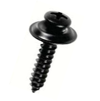 Black Oval Head Tapping Screw